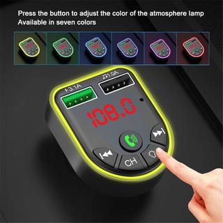 3.1A Dual USB Car Charger Quick Charge Bluetooth 5.0 FM Tran