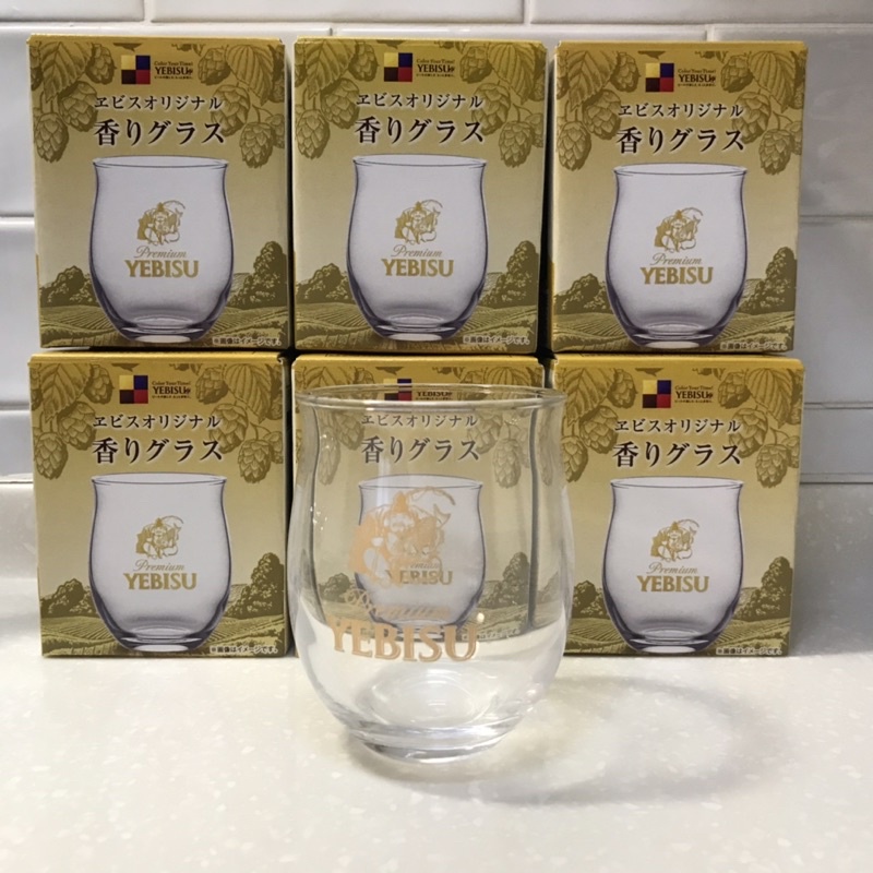 【全新品】日本 YEBISU 惠比壽 福神 啤酒杯 芬芳杯 酒杯
