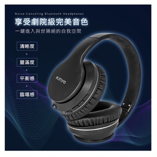 Kinyo頭戴式降噪藍芽 耳機麥克風 (BTE-3889)