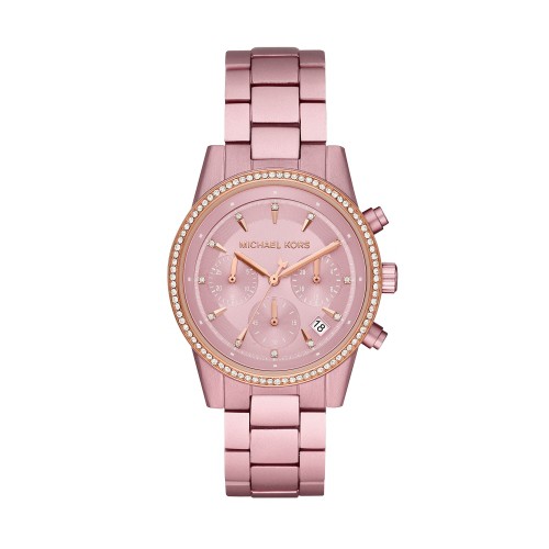 MICHAEL KORS優雅粉紅時光設計腕錶MK6753