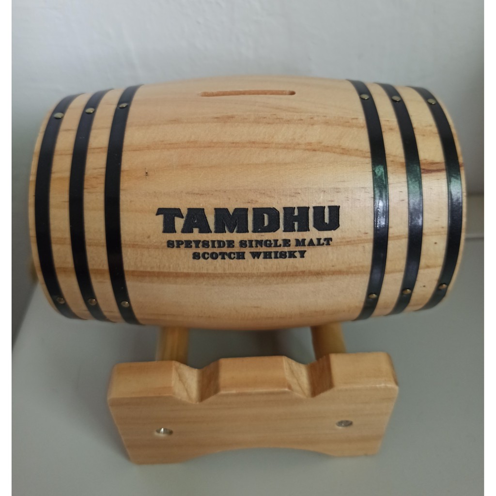 ★降價 便宜賣 坦杜 TAMDHU 威士忌 限量 紀念品 收藏品 橡木桶 造型 存錢筒