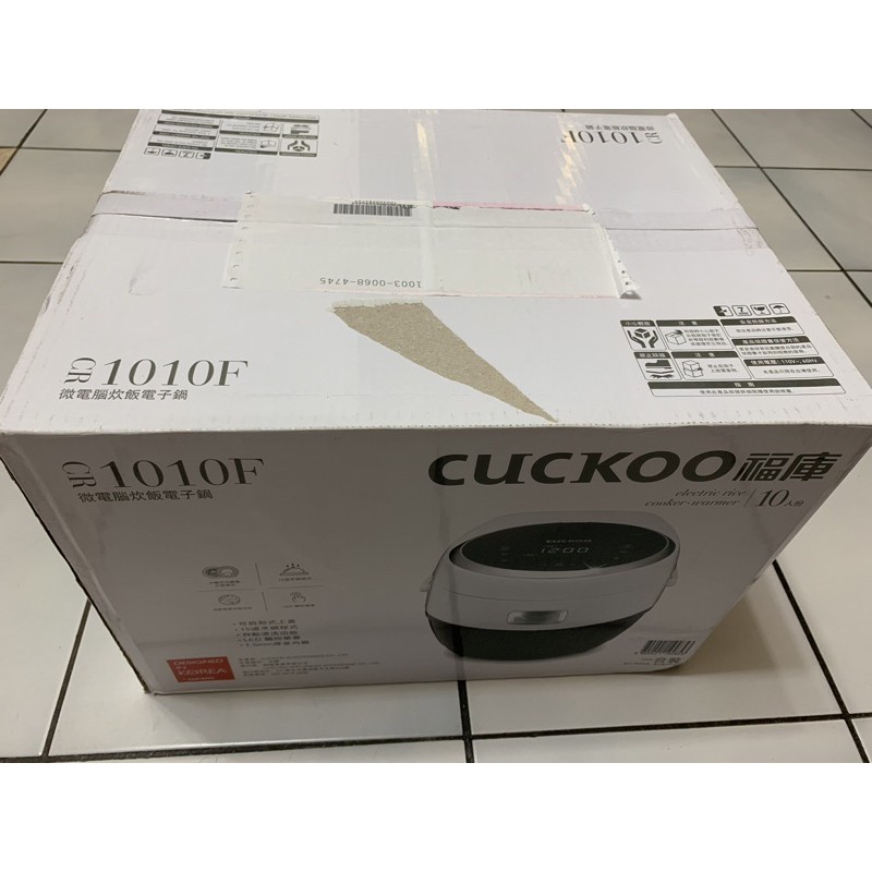 全新 CUCKOO福庫微電腦炊飯電子鍋 CR-1010F （10人份）（外盒盒損）