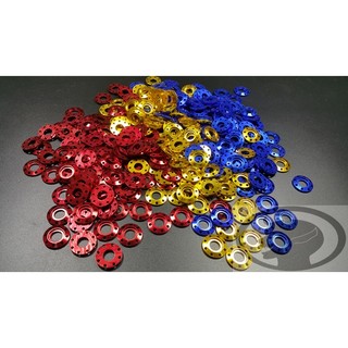 mr king M8 CNC 彩色墊片 螺絲墊片 造型墊片 螺絲墊片 陽極 彩色 螺絲墊片 打孔 墊片