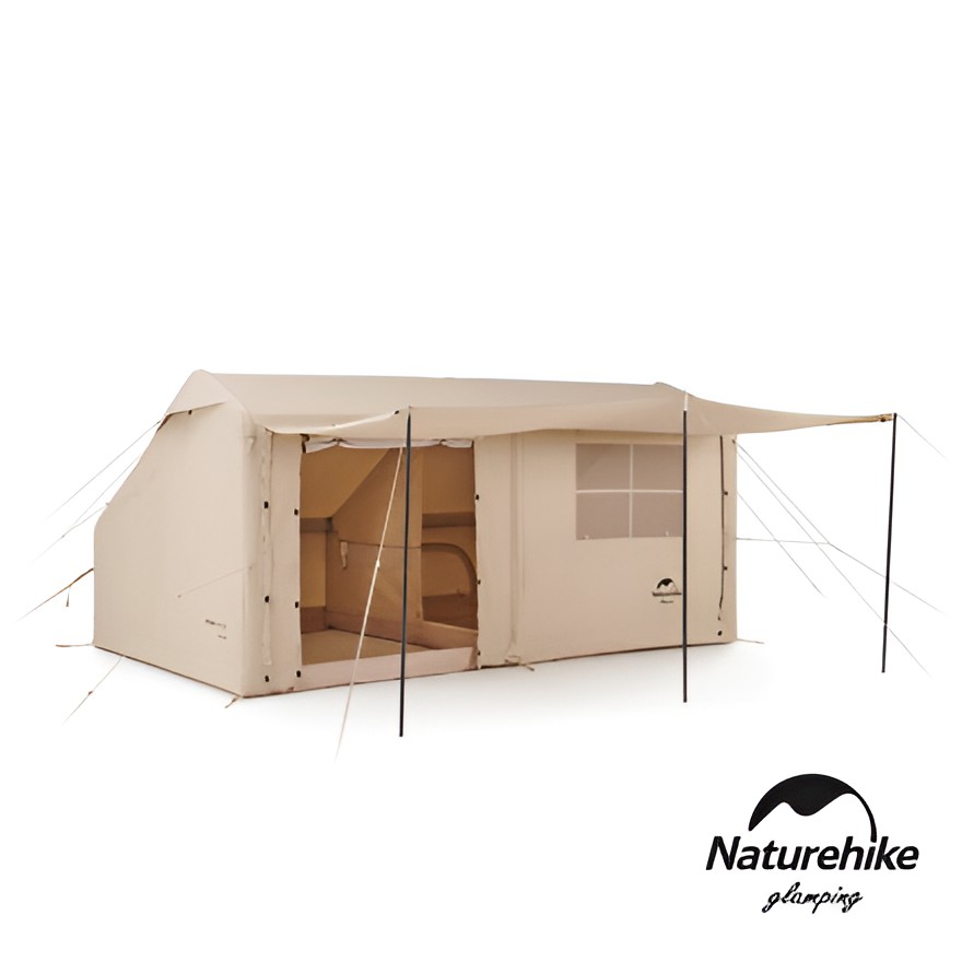 Naturehike 亙Air 輕奢風戶外一室一廳2-3人棉布充氣帳篷12Y ZP013 現貨 廠商直送