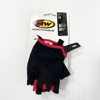 NW NORTHWAVE FAST GLOVE BLACK/RED FAST短指手套（紅色、黑色） 吉興單車