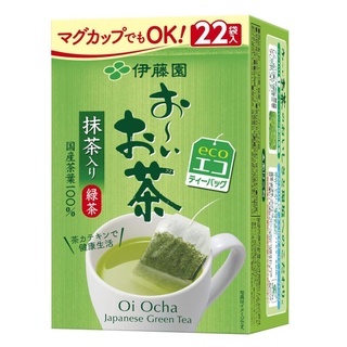 [日本直送]伊藤園 抹茶入綠茶茶包 22袋入 日本国産茶葉100% Oi Ocha Japanese Green Tea