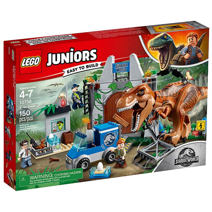 【ToyDreams】LEGO Juniors 侏儸紀 10758 T. rex Breakout 全新未拆