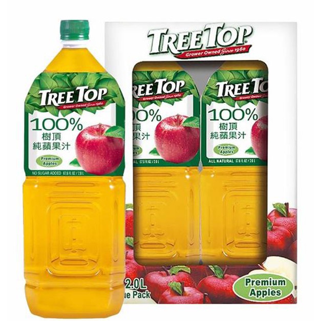Tree Top  蘋果汁 2公升 X 4入  3組 W30991 COSCO代購