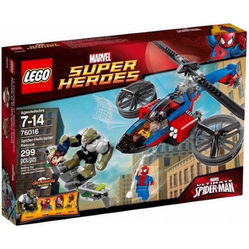「翻滾樂高」LEGO 76016 超級英雄 蜘蛛人直升機救援 全新未拆