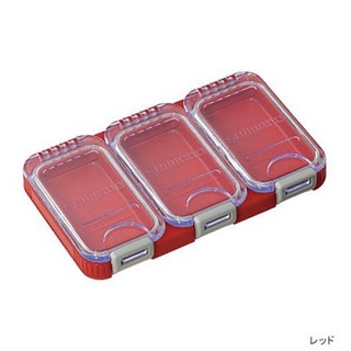 SHIMANO 6格零件盒防水合體 CS-021I 紅色黑色