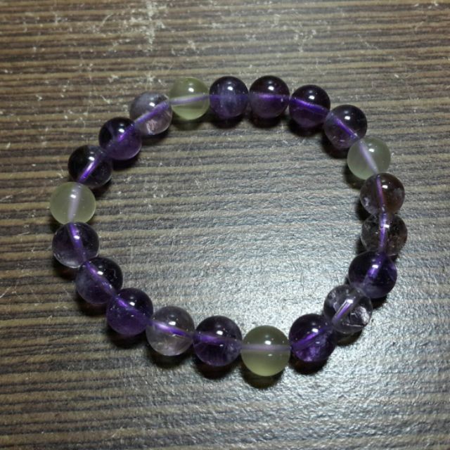 b95 紫/黃晶手鍊