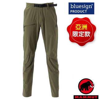 【MAMMUT 長毛象】男款智慧機能彈性透氣快乾軟殼長褲AEGILITY Slim Pants AF/綠鬣蜥 00272