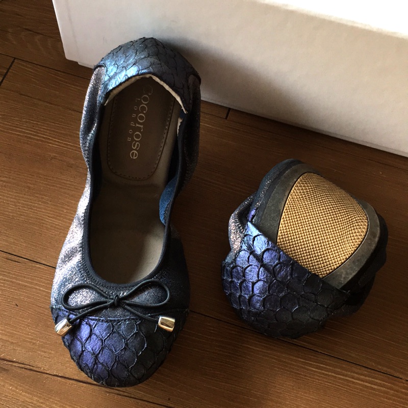 英國品牌✨旅行方便✨折疊/蛇皮芭蕾舞鞋 Cocorose（只有鞋）