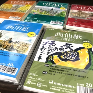 Maruman 明信片水彩紙 Vif art 畫用紙 畫仙紙