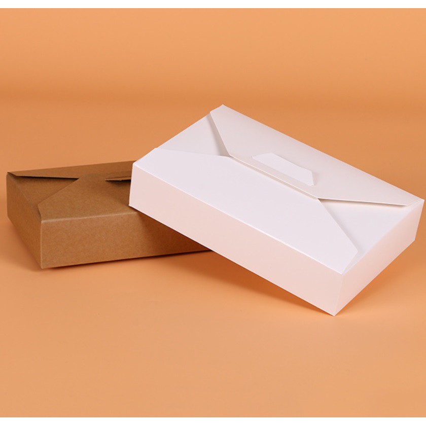 【現貨】牛皮信封式盒 紙盒 情人節禮物 禮品包裝 牛皮紙盒 餅乾盒 禮品 蛋糕 西點盒 牛軋糖喜糖盒【C500】