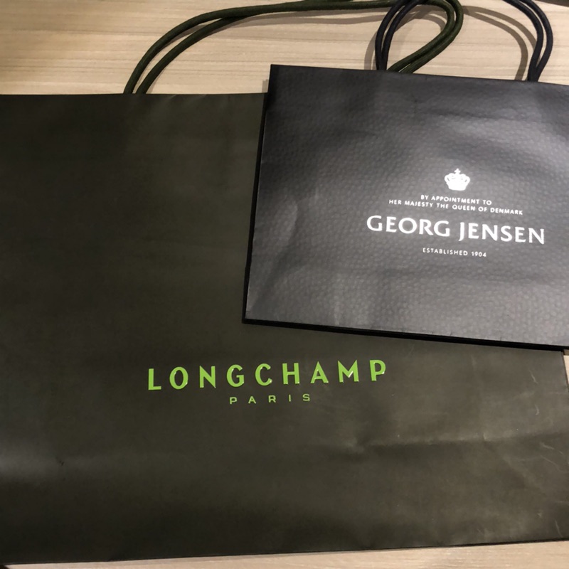 專櫃精品紙袋（Longchamp、GEORG JENSEN)