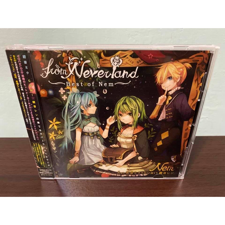 初音未來日版cd From Neverland Best Of Nem Miku 巡音鏡音ia 蝦皮購物