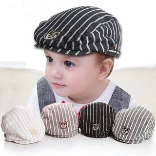 ❤️臺灣現貨❤️搭配禮服帽子嬰幼兒童帽子英倫風1-3歲兒童貝雷帽男童遮陽防曬帽2小孩鴨舌帽