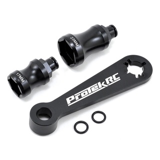 尼克模型ProTek RC 鋁合金17mm23mm輪框套筒飛輪固定扳手PTK-2024 1/8越野車競卡 怪獸卡車