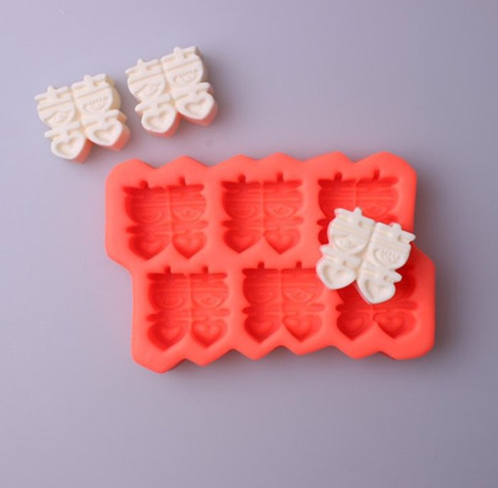 Amy烘焙網：大雙喜食品級耐高溫翻糖矽膠模 手工皂模 糖果黏土模 皂模婚禮小物