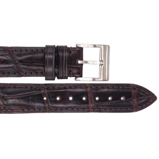 手錶錶帶 鱷魚皮錶帶 真皮錶帶 尼羅鱷魚皮錶帶 深咖色