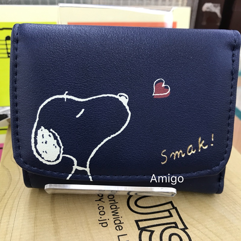 《Amigo朋友禮品》日本 PEANUTS SNOOPY 史努比 史奴比 短夾 三折短夾 錢包 女用短夾 短夾零錢包