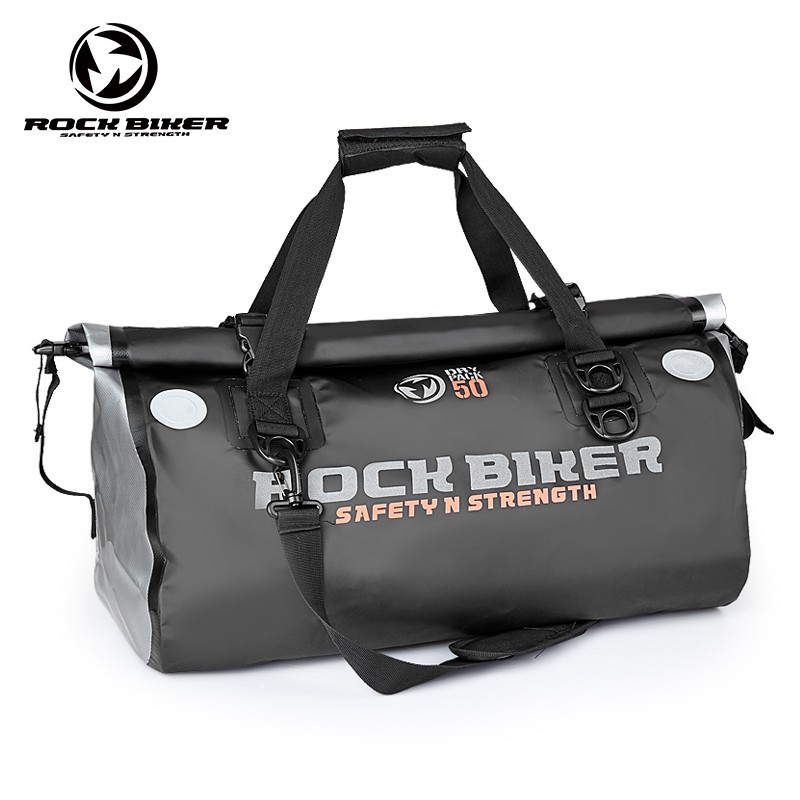 ROCK BIKER摩托車尾包后座包防水摩旅騎行裝備多功能大容量蘿卜包