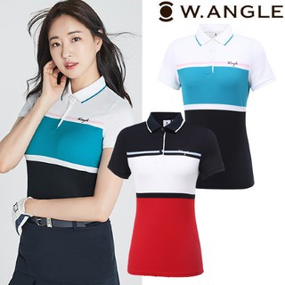 韓國20年新款W.angle Golf / 女性高爾夫短袖T-恤