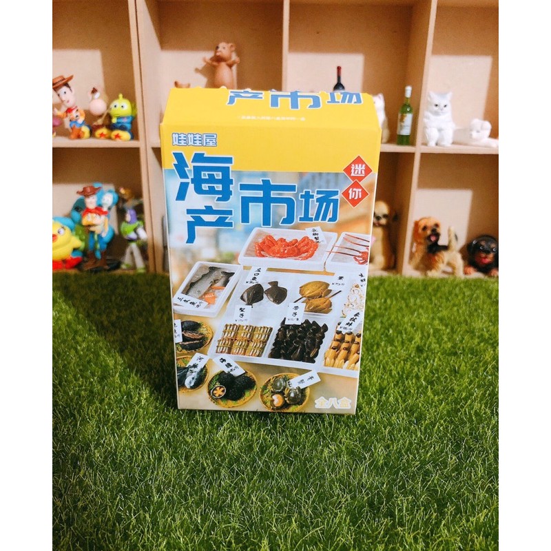 娃娃屋 海產市場 盒玩 微縮模型 象拔蚌&amp;海膽