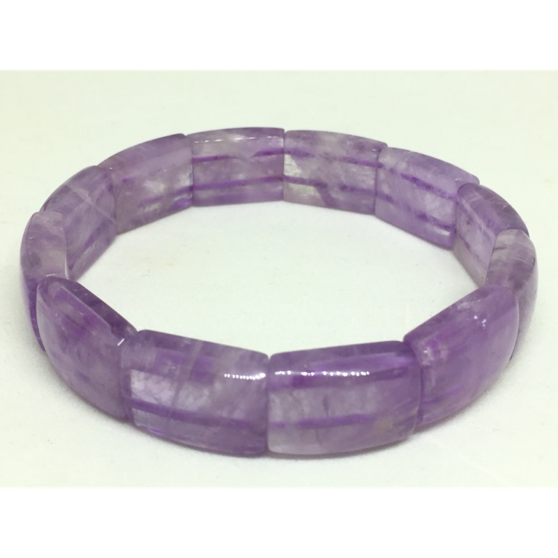 天然薰衣草紫水晶（紫玉）手鐲型手排（A0465)