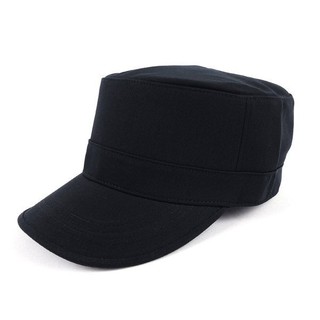 MIT優質台灣製『硬挺加厚』潮流素面造型軍帽新款 廚師帽 -加高硬挺最新潮流時尚新風格 /黑色 硬挺 軍帽-MIT