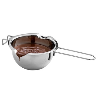 烘焙工具 304不鏽鋼融化鍋 家用巧克力隔水加熱融化鍋 芝士黃油融化碗 隔水化蠟鍋