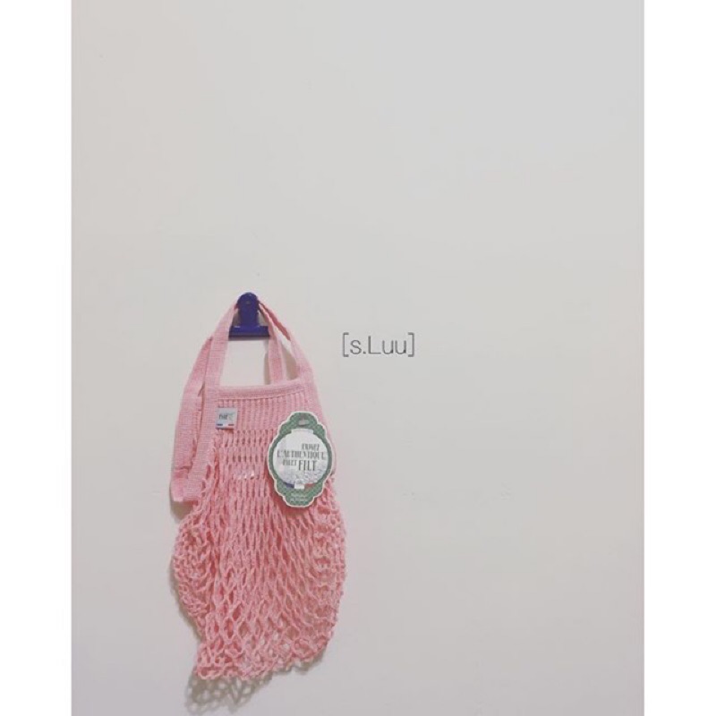 「s.Luu」現貨：法國品牌Filt漁網袋蜜桃色S號 法國製造，日本愛用
