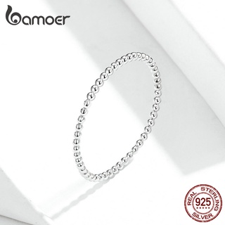 【Bamoer】925純銀 簡約個性百搭戒指 簡約時尚 歐美珠寶 情人節禮物 生日禮物 女性戒指