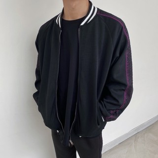 【PAGANS STORE】韓國代購 花邊 刺繡 串標 運動 緞面 外套 長褲 棒球外套 單線 套裝