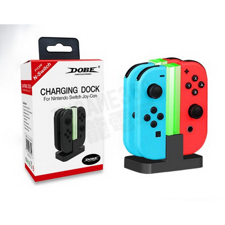 任天堂switch Ns Dobe Joycon 手把充電座充電器座充一次可充4支tns 875 台中恐龍電玩 蝦皮購物