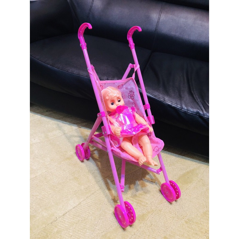 推車寶寶玩具 娃娃車推寶貝玩超可愛 蝦皮購物