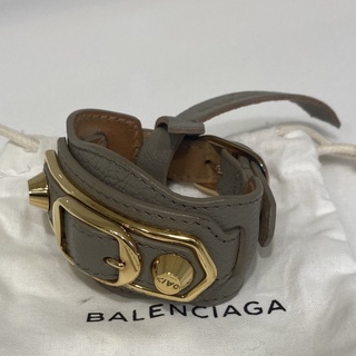 BALENClAGA 巴黎世家 皮手環 鉚釘 寛版 #M