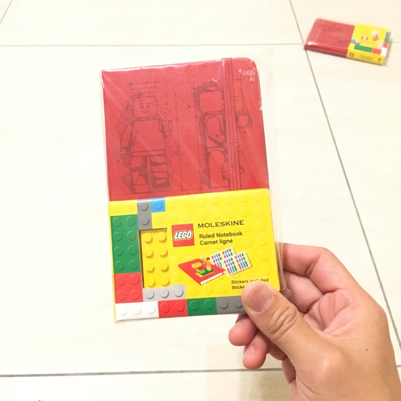 MOLESKINE筆記本 LEGO特別版 紅色橫線口袋型筆記本