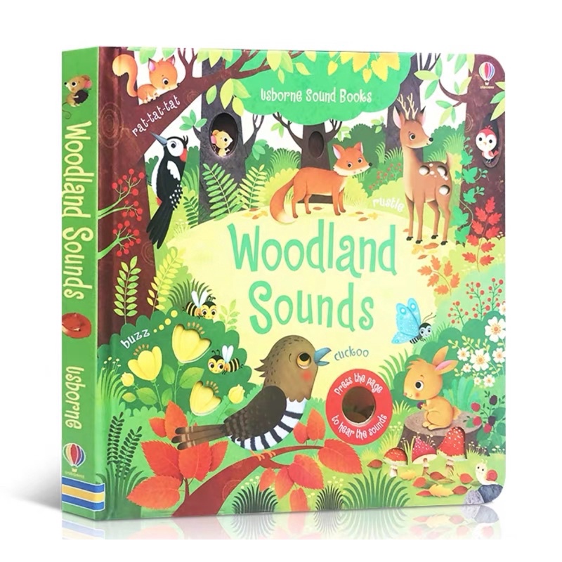 (現貨/預購）Usborne Woodland Sounds/觸摸洞洞音樂書/森林的聲音/幼兒繪本/英文啟蒙讀物