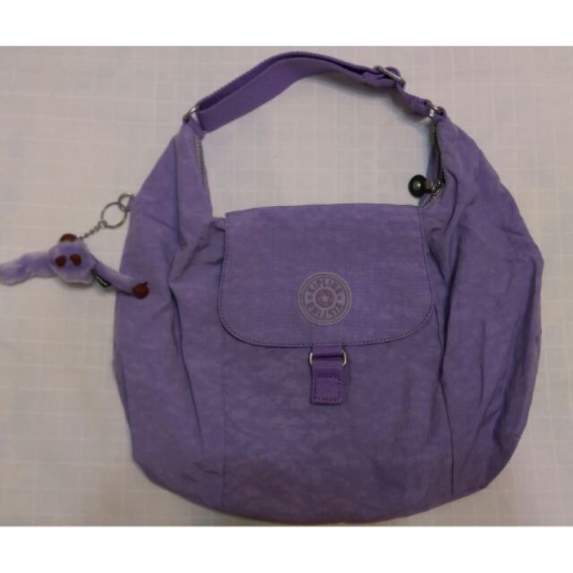 Kipling紫芋色 水餃包 手提包 肩背包