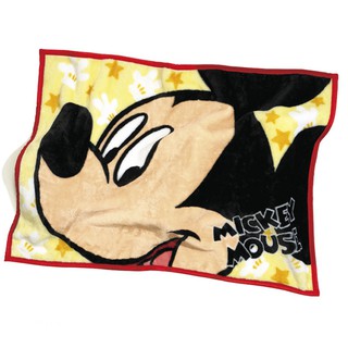 大賀屋 日貨 米奇 毯子 大臉 毛毯 被子 汽車毯 Mickey Disney 米老鼠 迪士尼 正版 J00015323