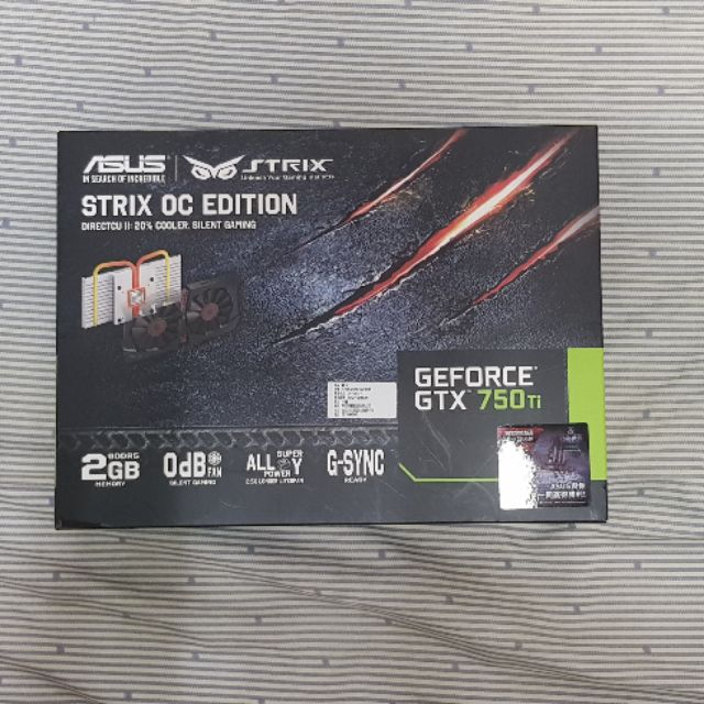 華碩strix gtx750ti oc 2g 超長保固！