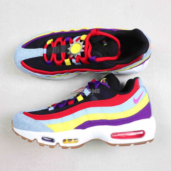 Nike Air Max 95 Sp 拼接愛心太陽牛仔布老爹鞋休閒鞋男女鞋ck5669 400