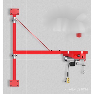 【熱賣-免運】築工微型電動葫蘆220V小弔機傢用弔車提陞機捲揚機裝修起重機支架-電葫蘆-起重機-弔機-捲揚機 9DFC