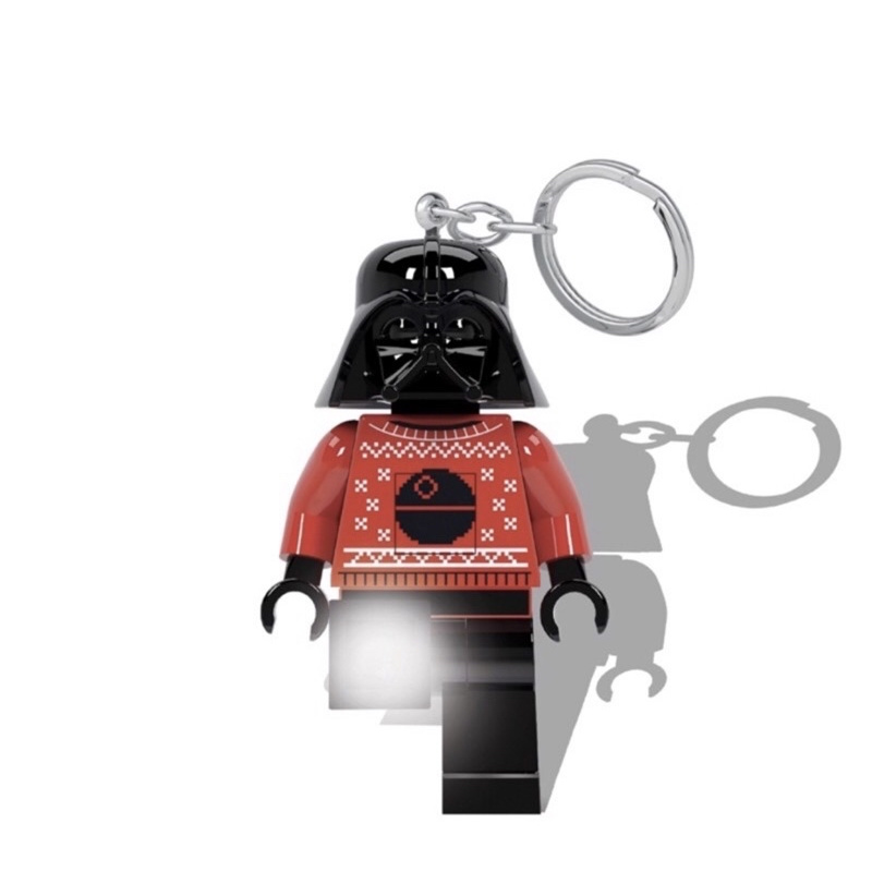 樂高 LEGO 星際大戰 黑武士鑰匙圈 醜毛衣版 LED手電筒
