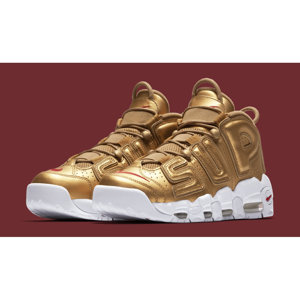 Quality Sneakers - Nike Air More Uptempo x Supreme 大AIR 金色