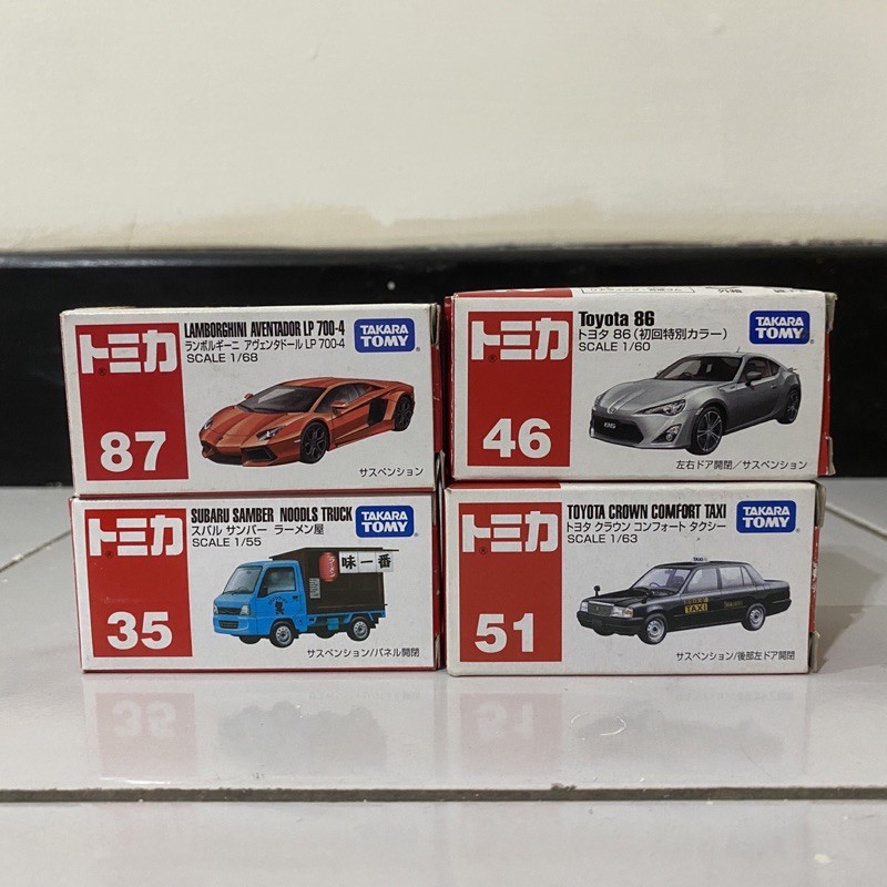 TOMICA 多美小汽車 日本計程車 Toyota 藍寶堅尼 二手 近全新