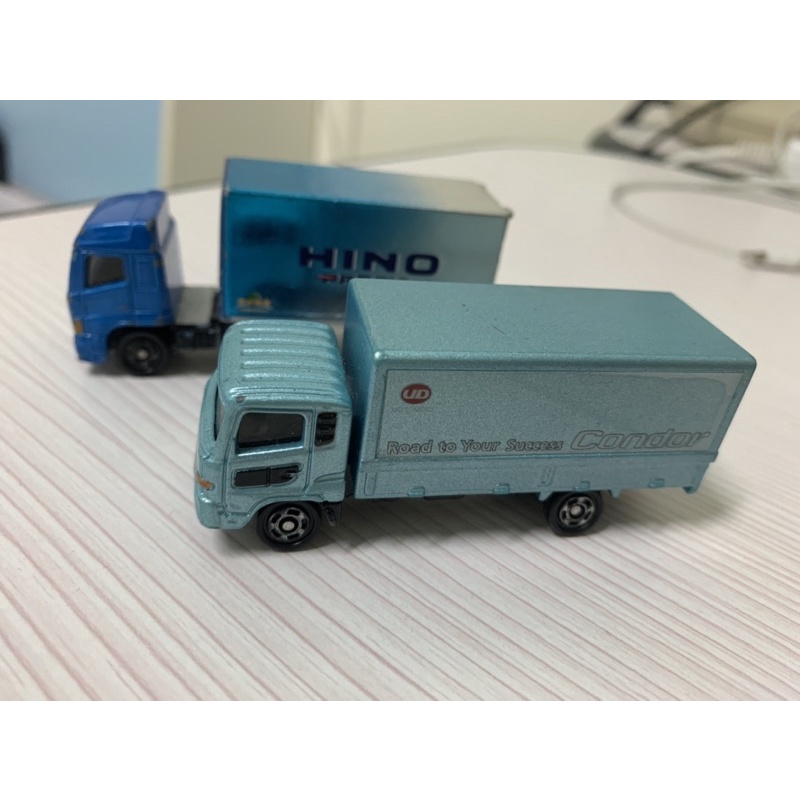 Tomica 聯結車 大貨車 HINO 1/64藍