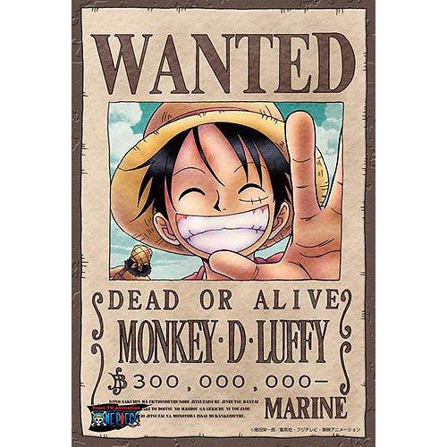 日本正版拼圖 One piece 海賊王 航海王 魯夫懸賞單 ~500片絕版拼圖，500-128